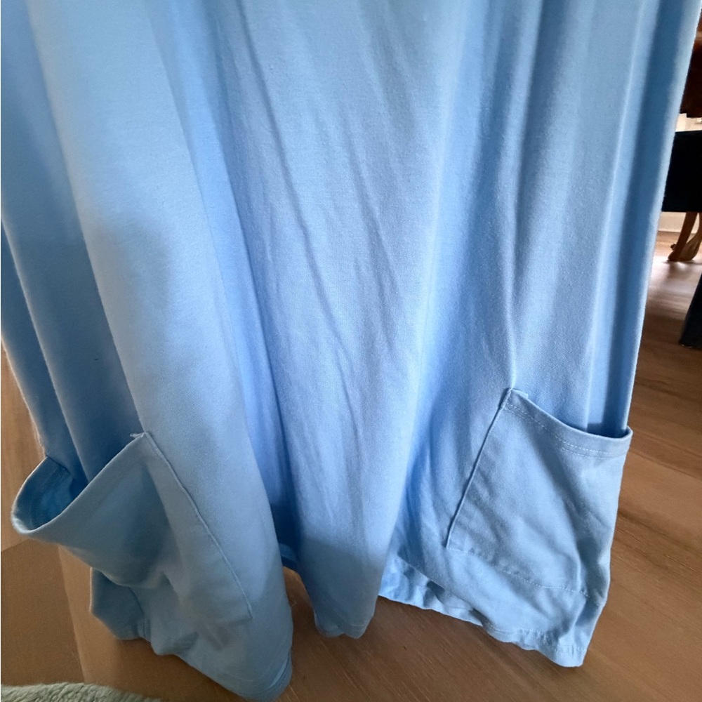 Light Blue Racerback Cover Up - Picture 2 of 5